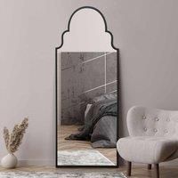 Mirroroutlet Arcus - Black Framed Arched Full Length Leaner Wall Mirror 71inch X 28 180cm X 70cm