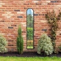 Arcus Cenestra Arched Window Indoor Outdoor Full Length Wall Mirror