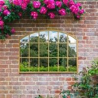 Arcus Arched Window Indoor Outdoor Wide Wall Mirror