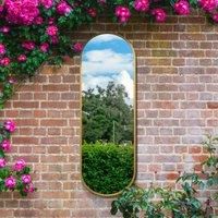 Vultus Lozenge Oval Indoor Outdoor Full Length Wall Mirror