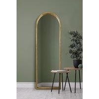 Mirroroutlet Naturalis - Solid Oak Framed Arched Full Length Leaner Wall Mirror 71inch X 24inch 180Cm X 60Cm
