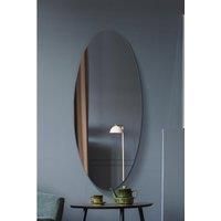 Mirroroutlet Ovale - Frameless Oval Wall Mirror 47inch X 20inch 120 X 50Cm