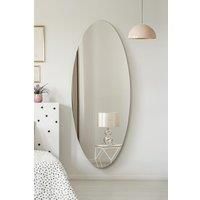 Mirroroutlet Ovale - Frameless Oval Wall Mirror 71inch X 28inch 180 X 70Cm