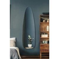 Mirroroutlet Lacuna - Frameless Pond Wall Mirror 61inch X 20inch 155 X 50Cm
