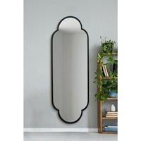 Mirroroutlet Duplici - New Black Metal Framed Double Arched Oval Wall Mirror 67inch X 23inch 170Cm X 59M