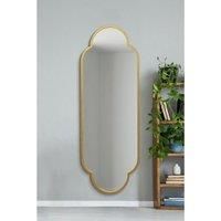 Mirroroutlet Duplici - New Gold Metal Framed Double Arched Oval Wall Mirror 67inch X 23inch 170Cm X 59M