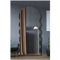 The Fluctus Dome Arch Topped Wavy Wall Mirror