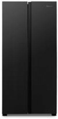 Fridgemaster MS83430EB 83cm Frost Free American Fridge Freezer Black