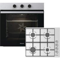 Hisense BI6061HGSUK Built In Electric Single Oven and Gas Hob Pack - Stainless Steel - A Rated, Stainless Steel