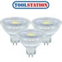 Integral LED 12V MR16 GU5.3 Dimmable Glass Lamp 5.2W Cool White 400lm A+