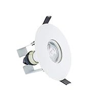 Integral Evofire Fire Rated GU10 Downlight White With Insulation Cover 70-100mm Hole Size