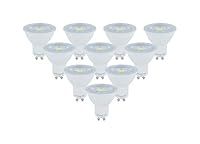 GU10 PAR16 4W (52W) 6500K 390lm Non-Dimmable Lamp - 10 Pack