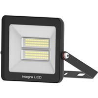 Integral LED Super Slim II Floodlight IP67 IK08 30W 4000K 3000lm in Black Aluminium