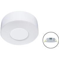 Integral LED Microwave Sensor IP20 8m 2in1 Surface or Recess in White Plastic