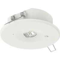 Integral LED Self Test Open Area & Corridor Emergency Downlight 1W 150lm 6000K in White Polycarbonate