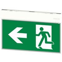 Integral LED Multi-Fit Self Test Emergency Exit Sign IP20 1W 50lm in White Polycarbonate