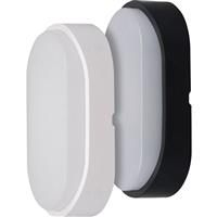 Integral LED Tough Shell Compact Oval Bulkhead IP65 10W 1000lm 3CCT in White And Black Trims Polycarbonate