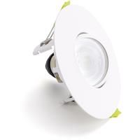 Integral LED Evofire Fire Rated Downlight 70-100mm IP20 Tiltable in White