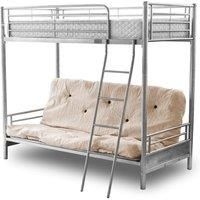 Alaska Futon Bunk Bed Silver