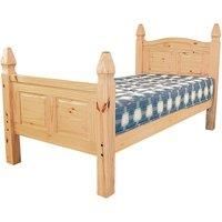 Corona Solid Pine Single Bed High Footend
