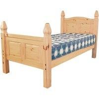 Corona Solid Pine Double Bed High Footend