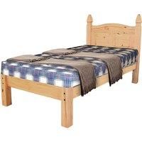 Corona Solid Pine King Size Bed Low Footend