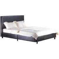 Fusion PU Faux Leather King Bed Black