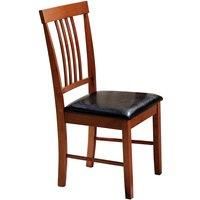 Heartlands Furniture Set Of 2 Massa Mahogany Dining Chairs