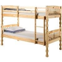 Milano Pine Bunk Bed Light Antique