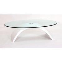 Morgan Glass And High Gloss Coffee Table White