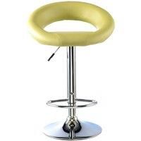 Heartlands Furniture Murry Adjustable Height Bar Stool Chrome and Lime