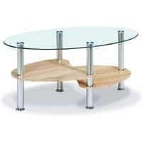 Hurst Coffee Table Natural Wood Effect Shelf