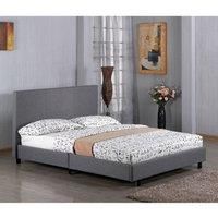 Fusion Fabric King Size Bed Grey