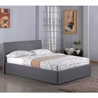 Fusion Fabric Storage 4 Foot Bed Grey