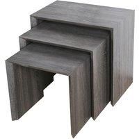 Heartlands Forrest Nest of Tables Walnut (Black)