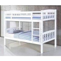 Ashbrook Solid Wood Bunk Bed White