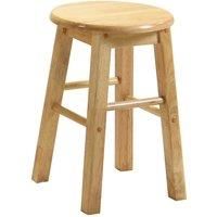 Heartlands Furniture 46cm Natural Wood Bar Stool Pair
