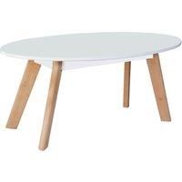 Belgium Oval Coffee Table White