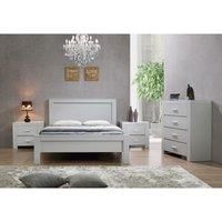 California King Size Bed - Grey