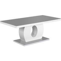 Edenhall Grey Glass Coffee Table Grey And White High Gloss