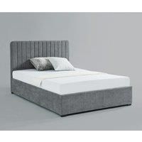 Livingstone Storage Fabric Double Bed Grey