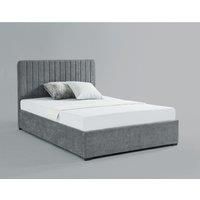 Livingstone Storage Fabric King Size Bed Grey