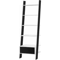Heartlands Furniture Mapleton Bookcase White & Black