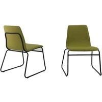 Heartlands Furniture Albion Pu Chairs Green 6's