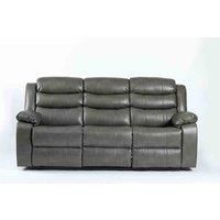 Heartlands Furniture Turin Recliner 3 Seater Grey