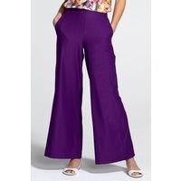 Luxe-Lounge Wideleg Crepe Trouser