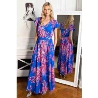 Chiffon Wrap Top Maxi Dress