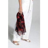 Hot Squash Women's Chiffon Scarf - Small in Black