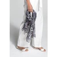 Hot Squash Women's Chiffon Scarf - Small in Grey