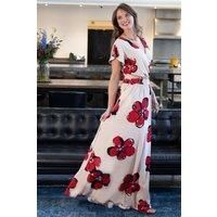 Chiffon Wrap Top Maxi Dress